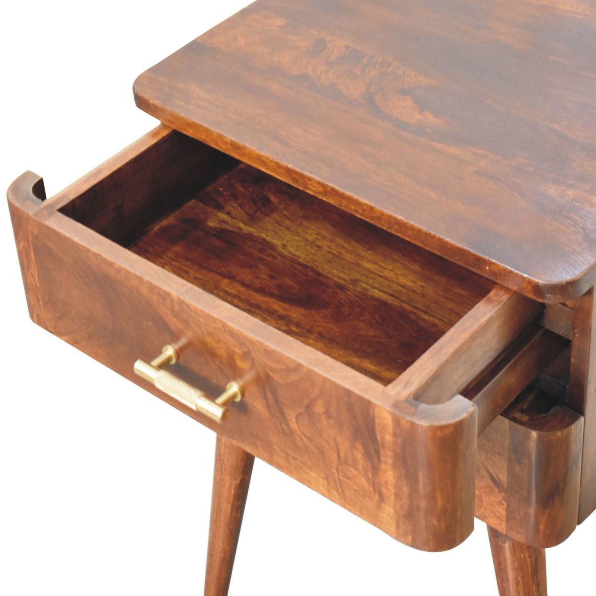 Chestnut Ridge 2 Drawer T-Bar Nightstand
