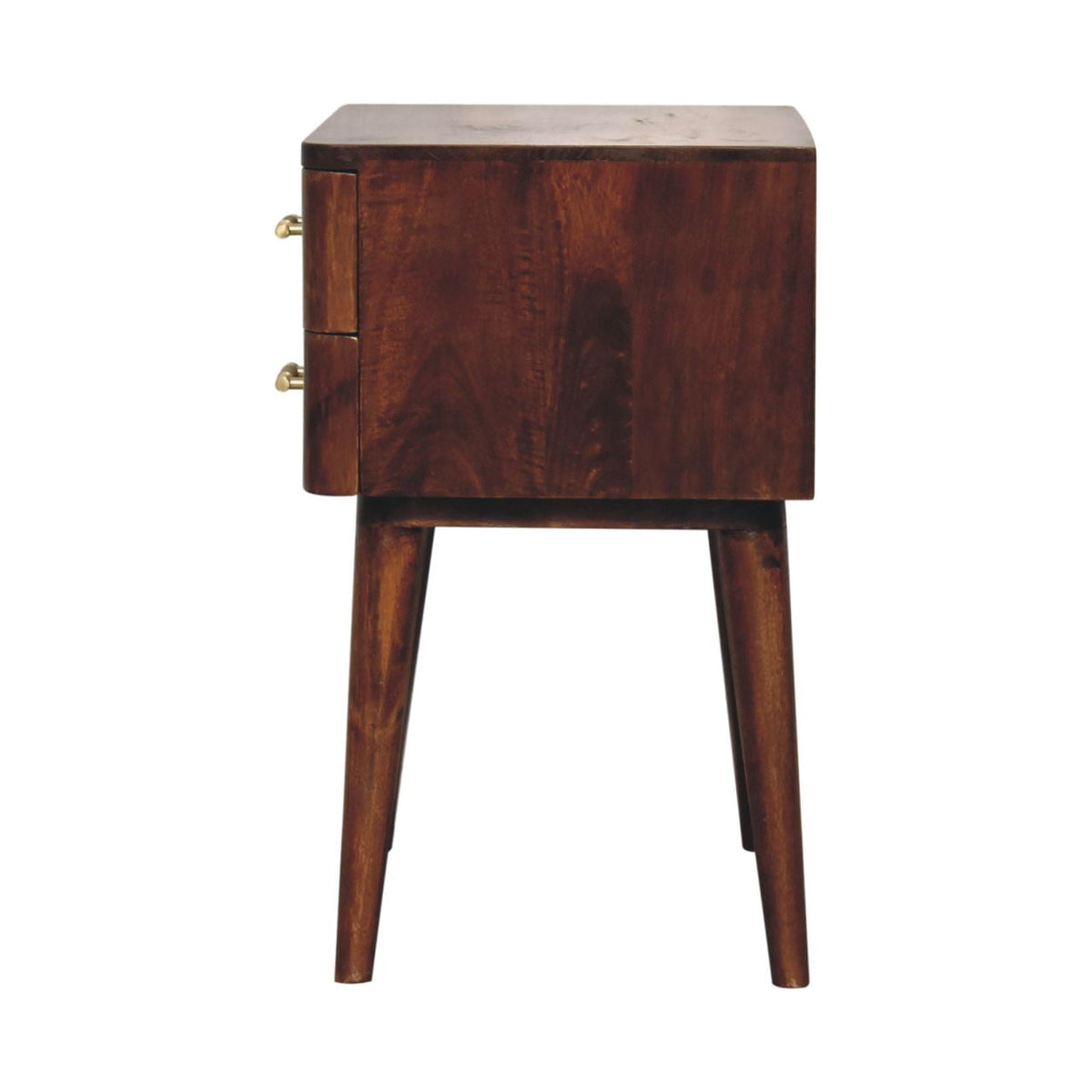 Chestnut Ridge 2 Drawer T-Bar Nightstand