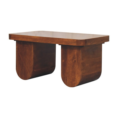 Boulder Chestnut Solid Wood Coffee Table