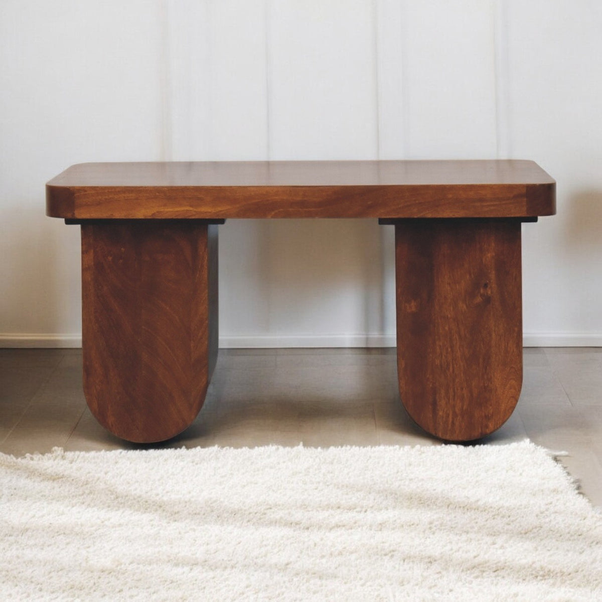 Boulder Chestnut Solid Wood Coffee Table