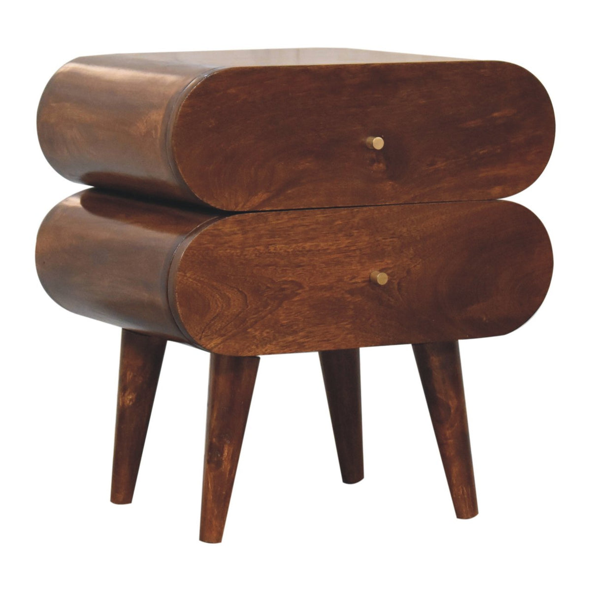 Chestnut Ridge Bubble 2 Drawer Nightstand