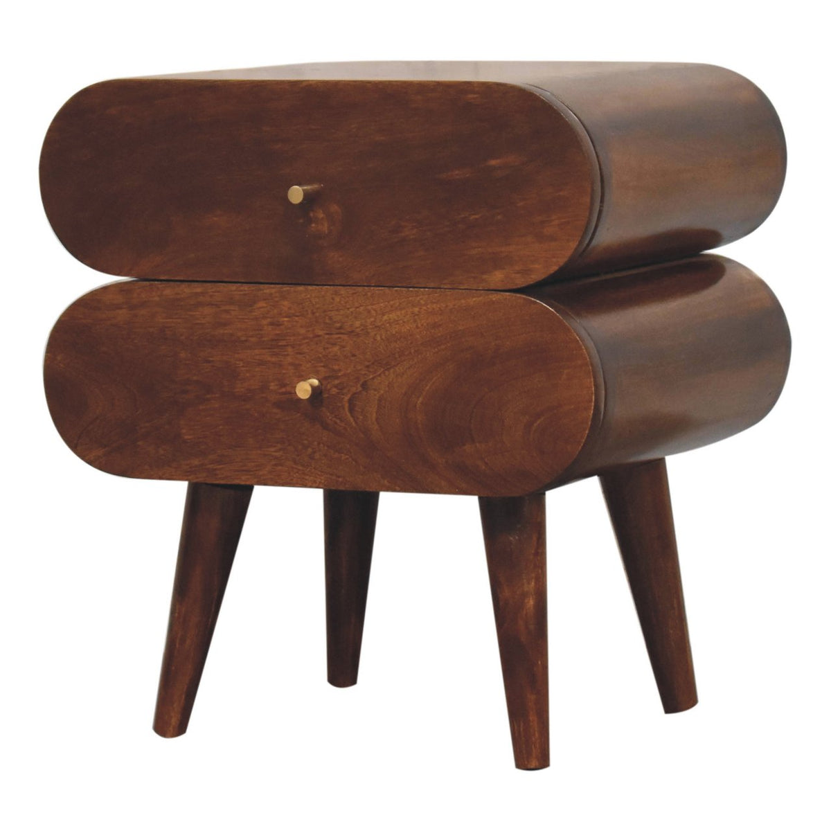Chestnut Ridge Bubble 2 Drawer Nightstand