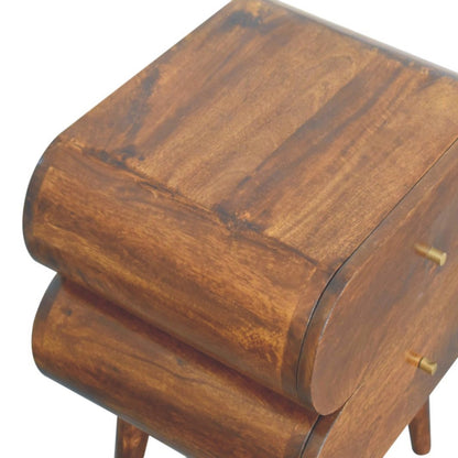 Chestnut Ridge Bubble 2 Drawer Nightstand