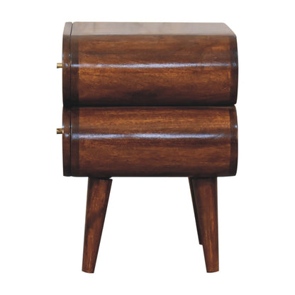 Chestnut Ridge Bubble 2 Drawer Nightstand