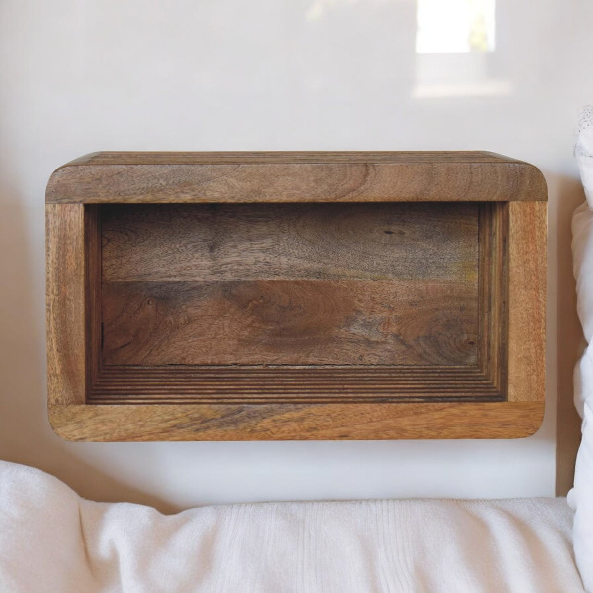 Portland Solid Wood Floating Nightstand