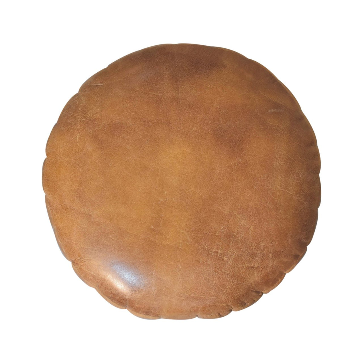 Sutton Buffalo Leather Compact Footstool