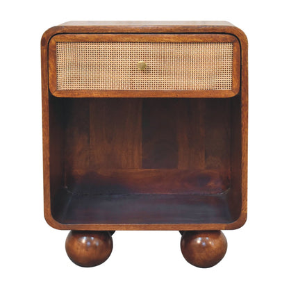 Malibu Rattan Woven 1 Drawer Nightstand