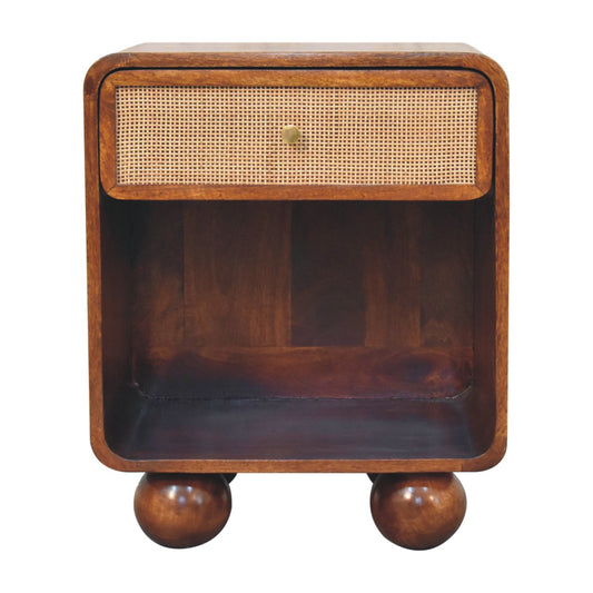 Malibu Rattan Woven 1 Drawer Nightstand