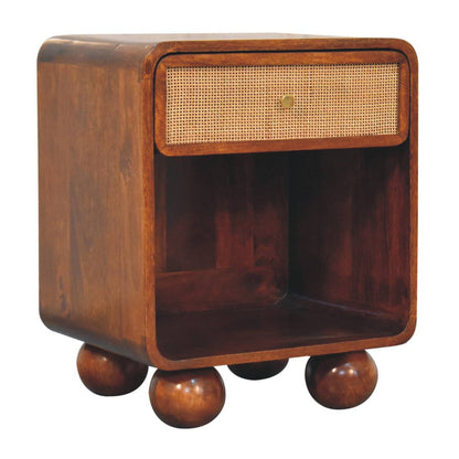 Malibu Rattan Woven 1 Drawer Nightstand