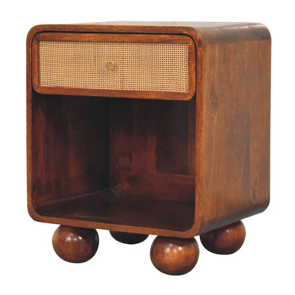 Malibu Rattan Woven 1 Drawer Nightstand