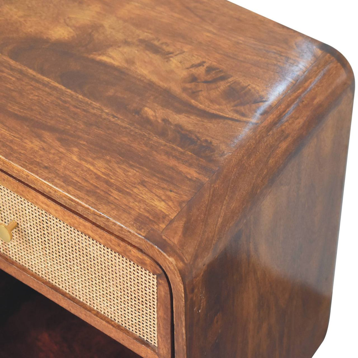 Malibu Rattan Woven 1 Drawer Nightstand
