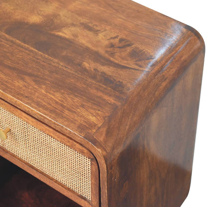 Malibu Rattan Woven 1 Drawer Nightstand
