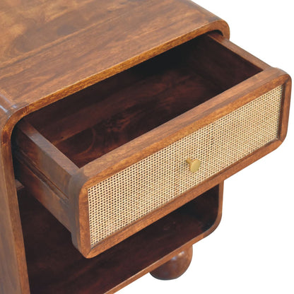 Malibu Rattan Woven 1 Drawer Nightstand