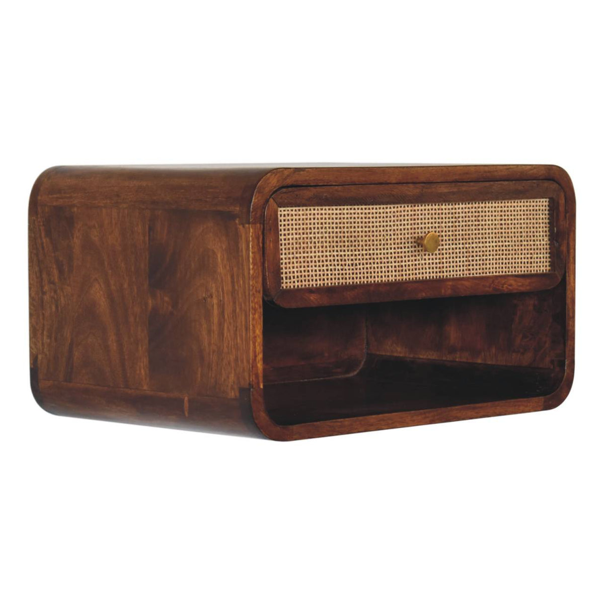 Malibu Rattan Wall Mount Woven Nightstand