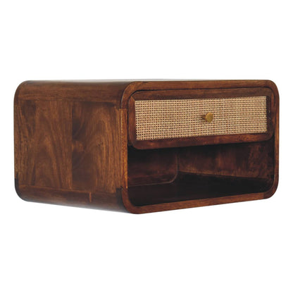 Malibu Rattan Wall Mount Woven Nightstand