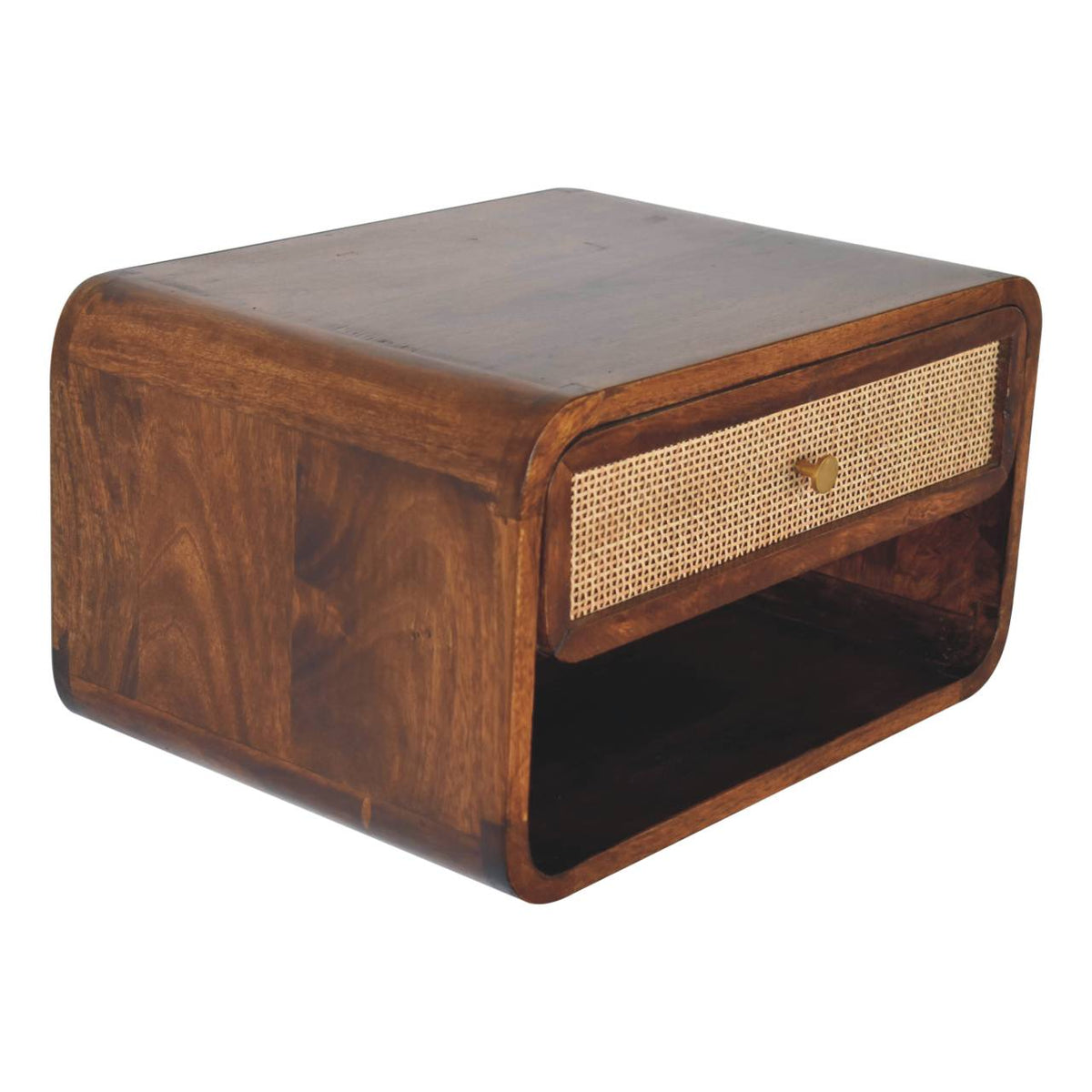 Malibu Rattan Wall Mount Woven Nightstand
