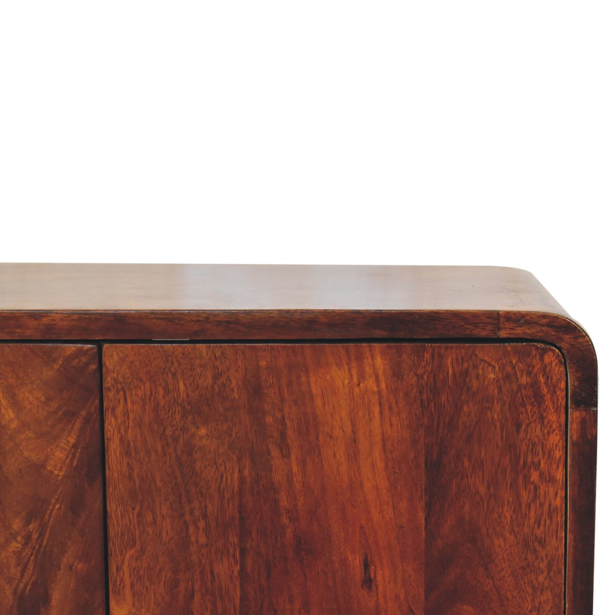 Small Chestnut Wood 2 Door Storage Cabinet