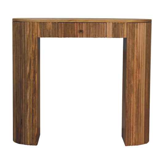 Portland Solid Wood 1 Drawer Console Table