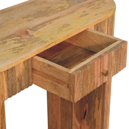 Portland Solid Wood 1 Drawer Console Table