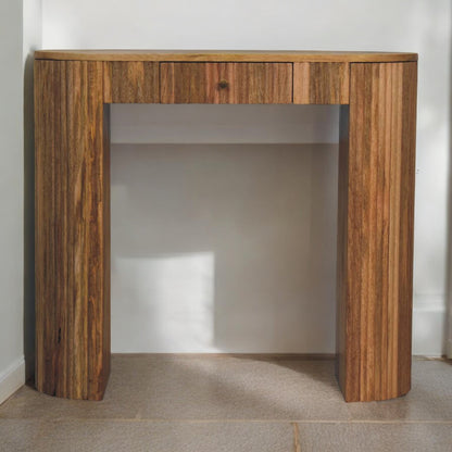Portland Solid Wood 1 Drawer Console Table