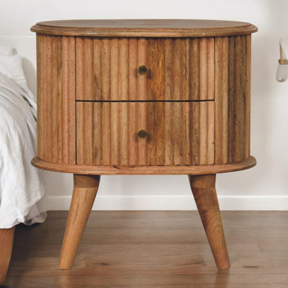 Portland Solid Wood Nordic Nightstand