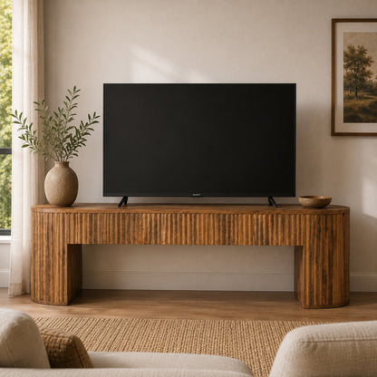 Portland Solid Wood Straight TV Console