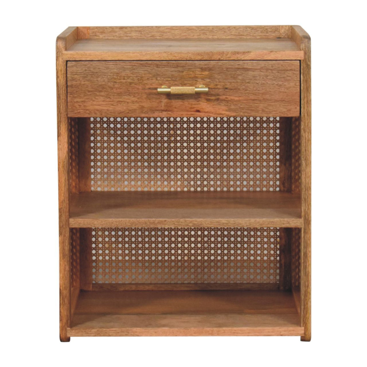 Malibu Rattan T-Bar Open Nightstand