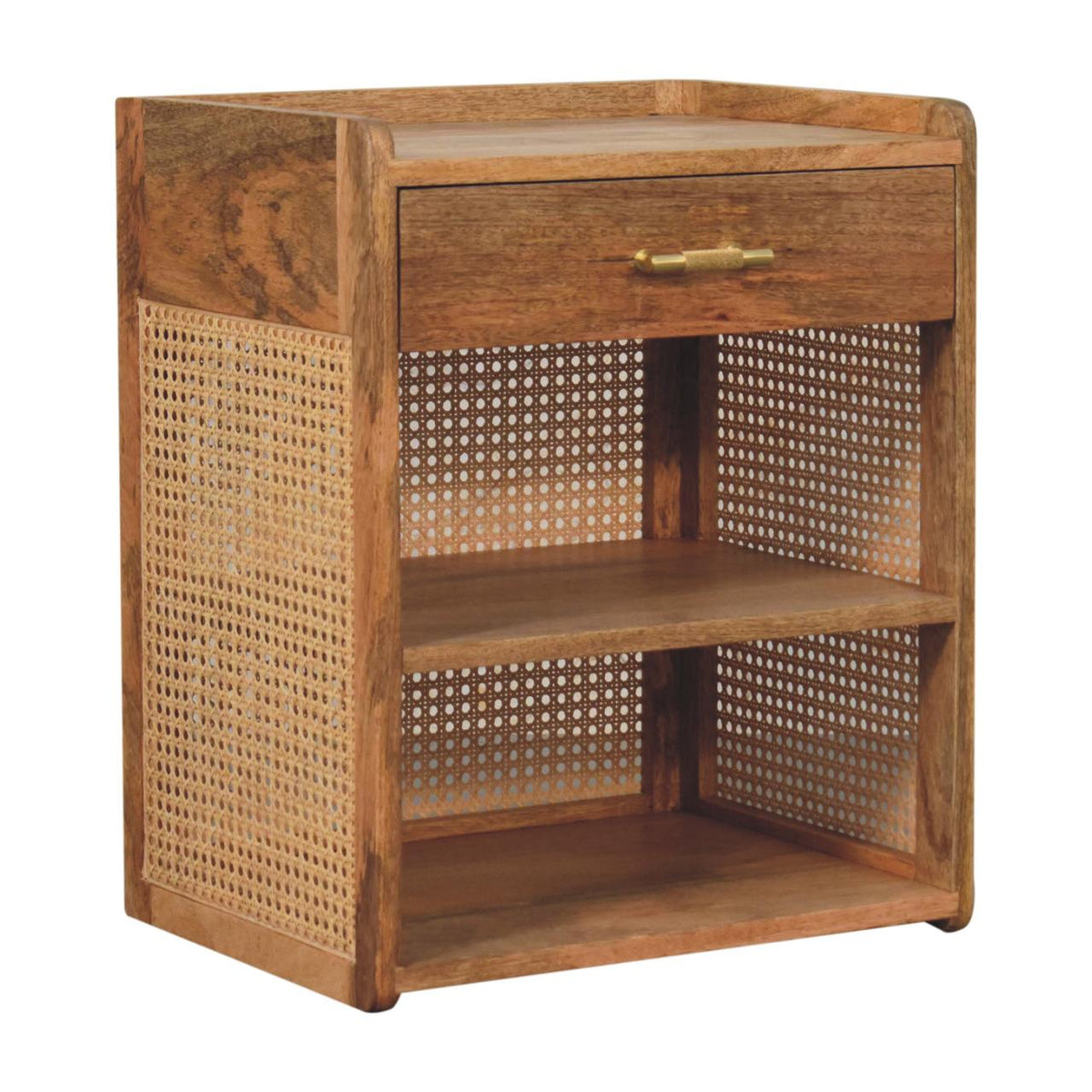 Malibu Rattan T-Bar Open Nightstand