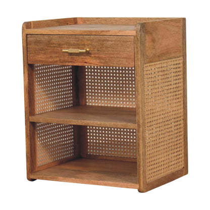 Malibu Rattan T-Bar Open Nightstand
