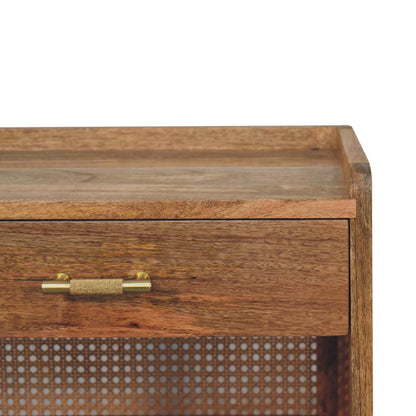 Malibu Rattan T-Bar Open Nightstand
