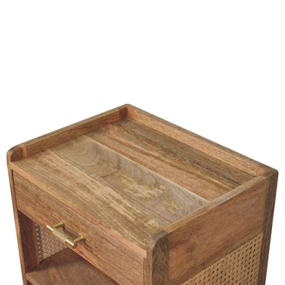 Malibu Rattan T-Bar Open Nightstand