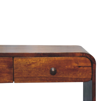 Dallas Slim Chestnut 3 Drawer Media Console