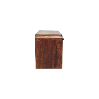 Dallas Slim Chestnut 3 Drawer Media Console