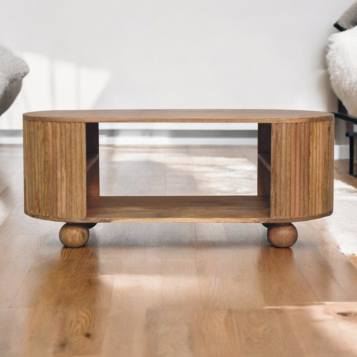 Portland Solid Wood Ball Coffee Table