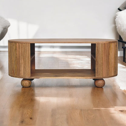 Portland Solid Wood Ball Coffee Table