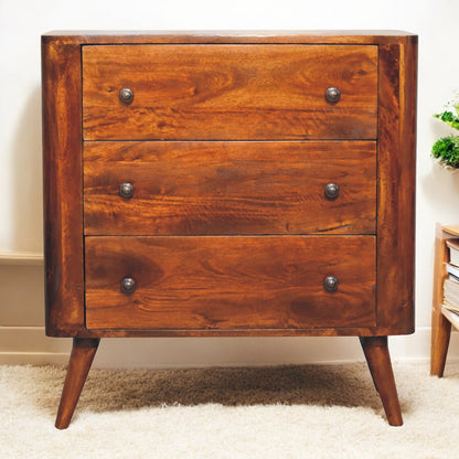 Chestnut Ridge Bera 3 Drawer Wood Chest