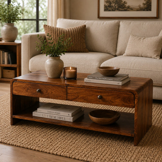 Dallas Solid Wood Slim Coffee Table