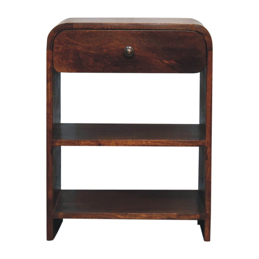 Dallas Solid Wood 1 Drawer Nightstand