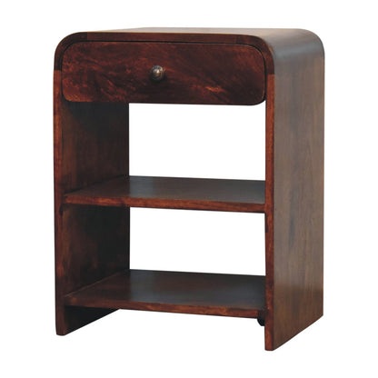 Dallas Solid Wood 1 Drawer Nightstand