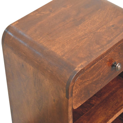 Dallas Solid Wood 1 Drawer Nightstand
