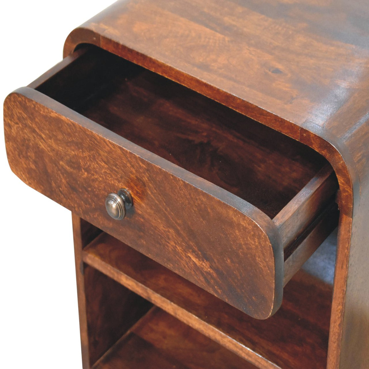 Dallas Solid Wood 1 Drawer Nightstand