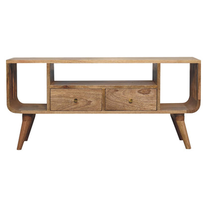 Portland Solid Wood 2 Drawer TV Console