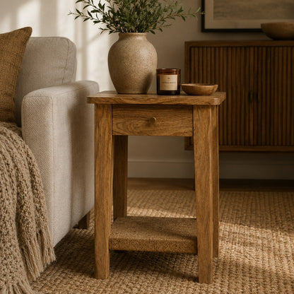 Monterey Amber Oak 1-Drawer End Table