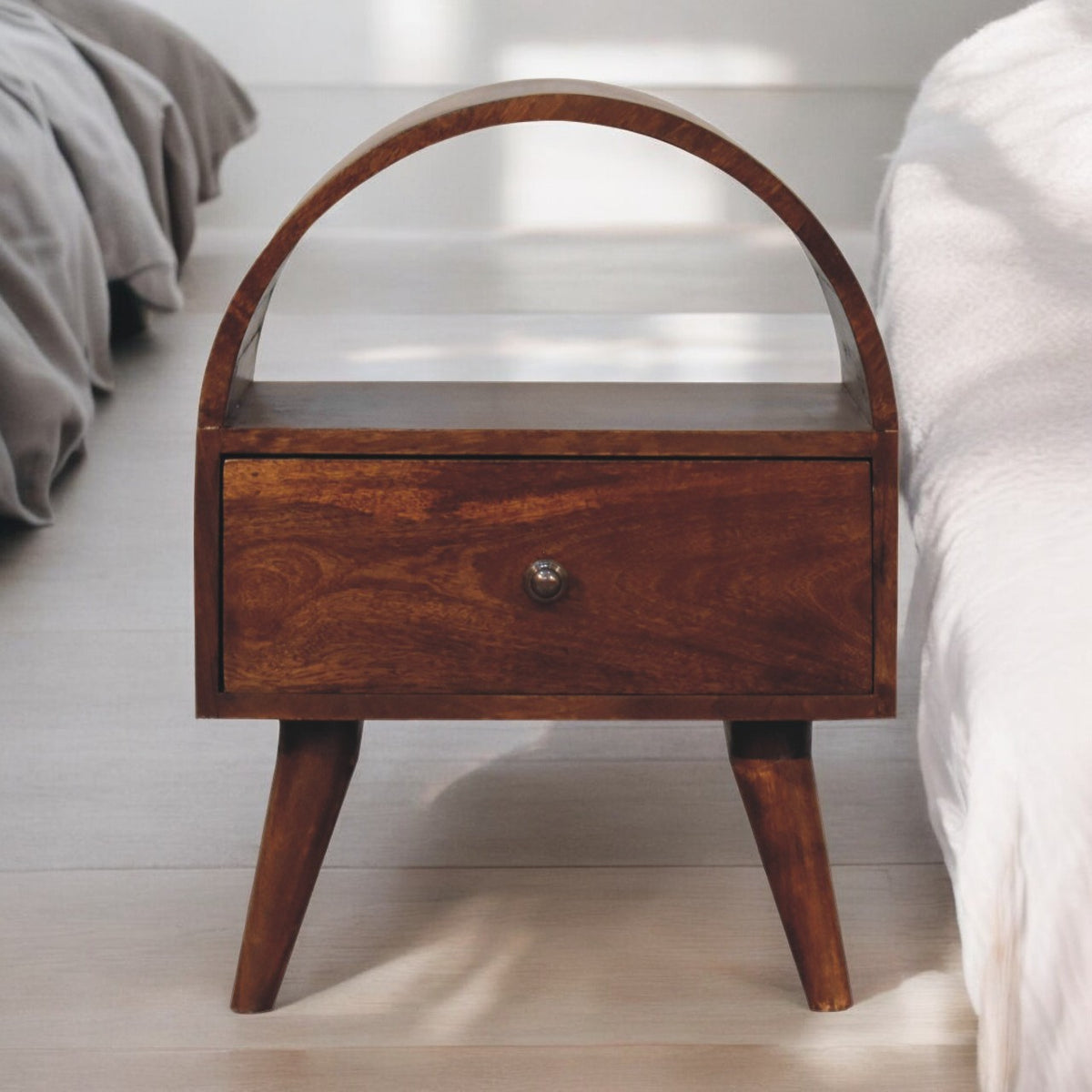 Chestnut Ridge 1 Drawer Dome Nightstand