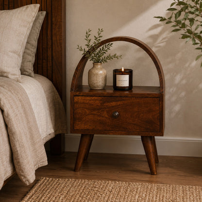 Chestnut Ridge 1 Drawer Dome Nightstand