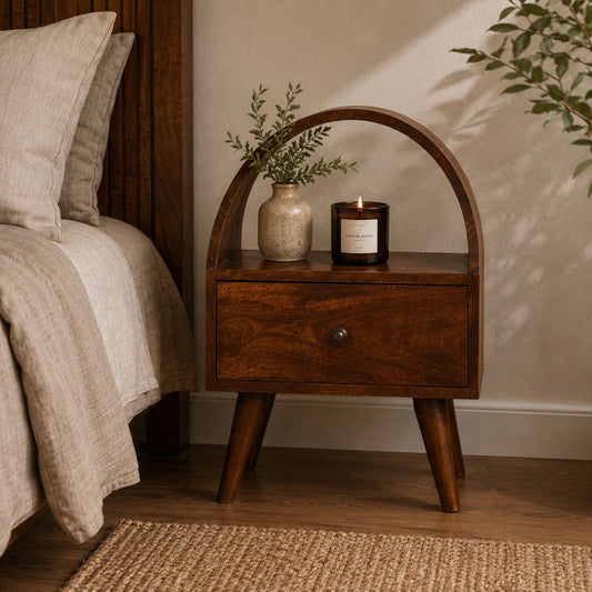 Chestnut Ridge 1 Drawer Dome Nightstand