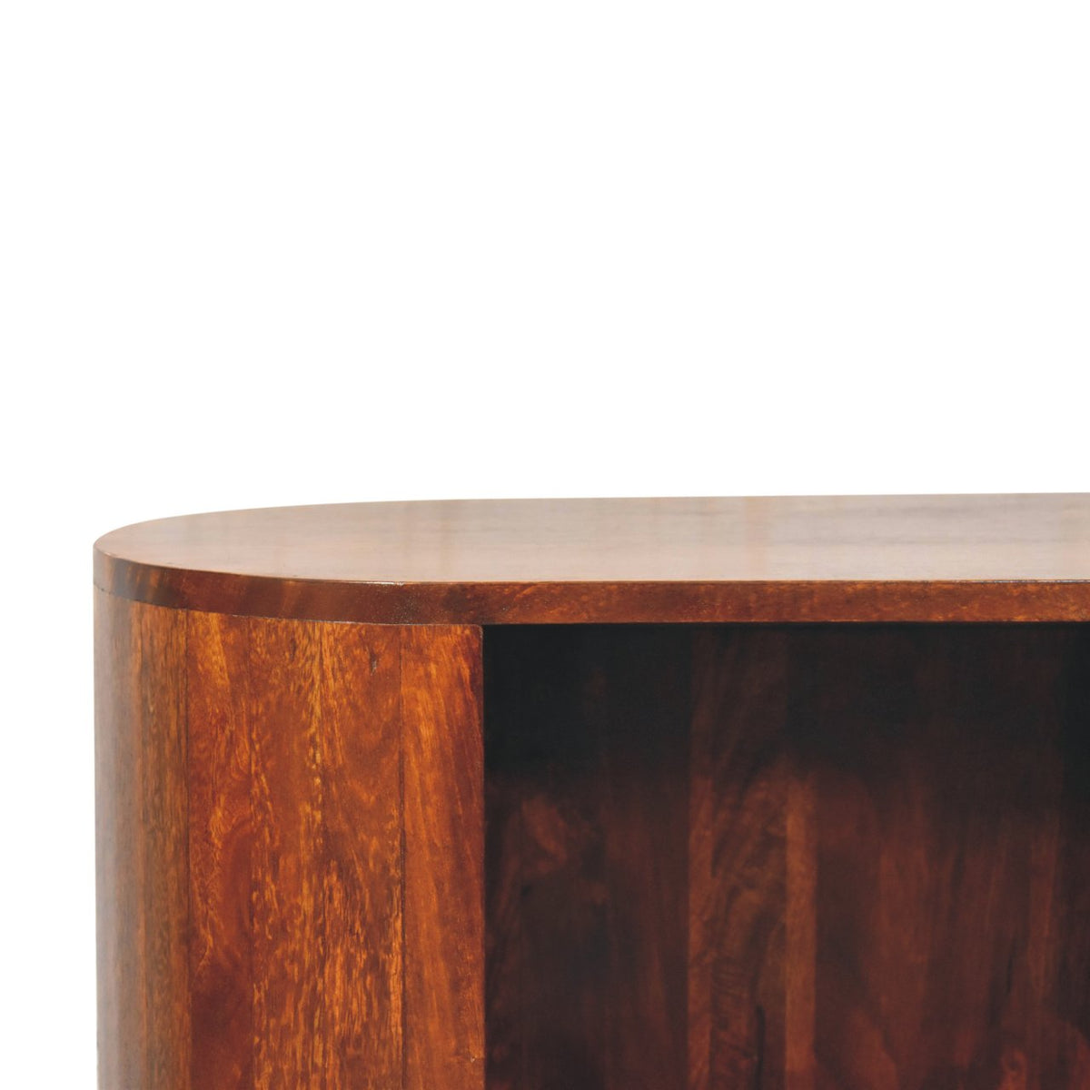 Camden Chestnut Open Slot Storage Cabinet