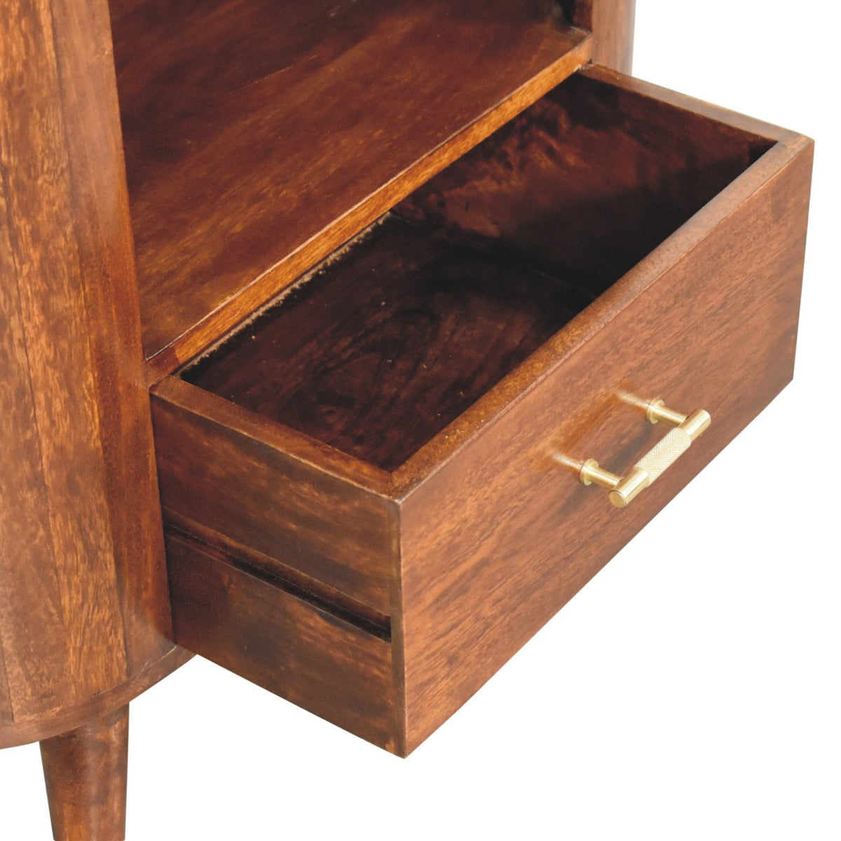 Camden Chestnut Open Slot Storage Cabinet