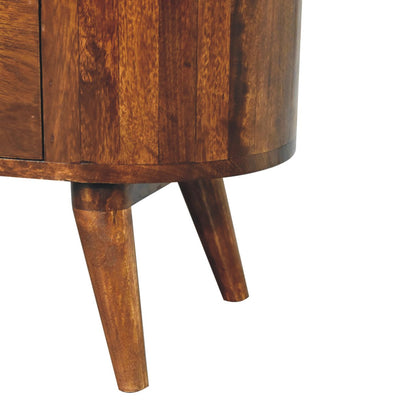 Camden Chestnut Open Slot Storage Cabinet