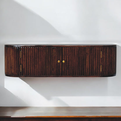 Boulder Chestnut Floating Wall Console